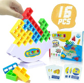Swinging Tower Building Blocks 22 Cards With 16 Blocks - EKT3900